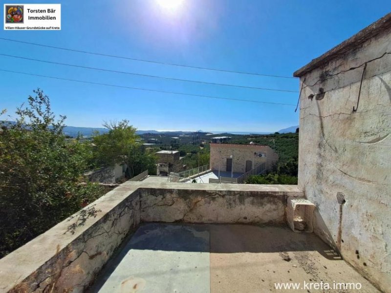 Galia Charmantes, renovierungsbedürftiges Haus mit Meerblick in Galia, Kreta Haus kaufen